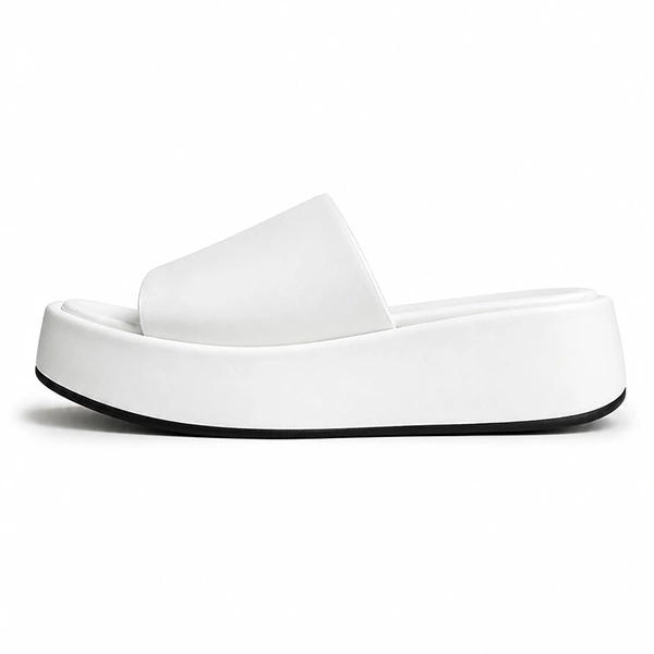  Sandale Compense pour femme 1736 blanc.....   chaussure homme cuir maroc 